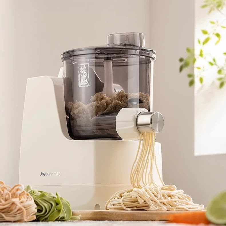 Macchina Automatica per Pasta Domestica, Piccola Pressa Elettrica Intelligente per Impasto con Funzione di Aggiunta Acqua Integrata