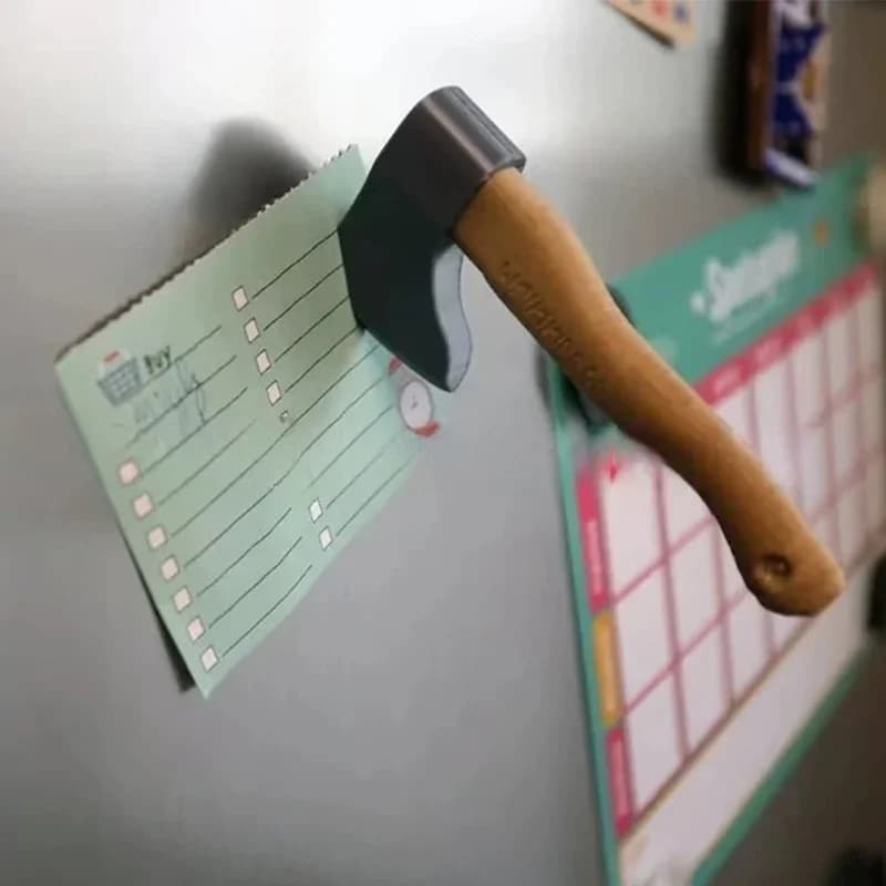 Magneti Creativi 3D a Forma di Coltello e Ascia, Divertenti Adesivi per Frigorifero, Decorazione Attraente per Casa e Cucina, Idea Regalo