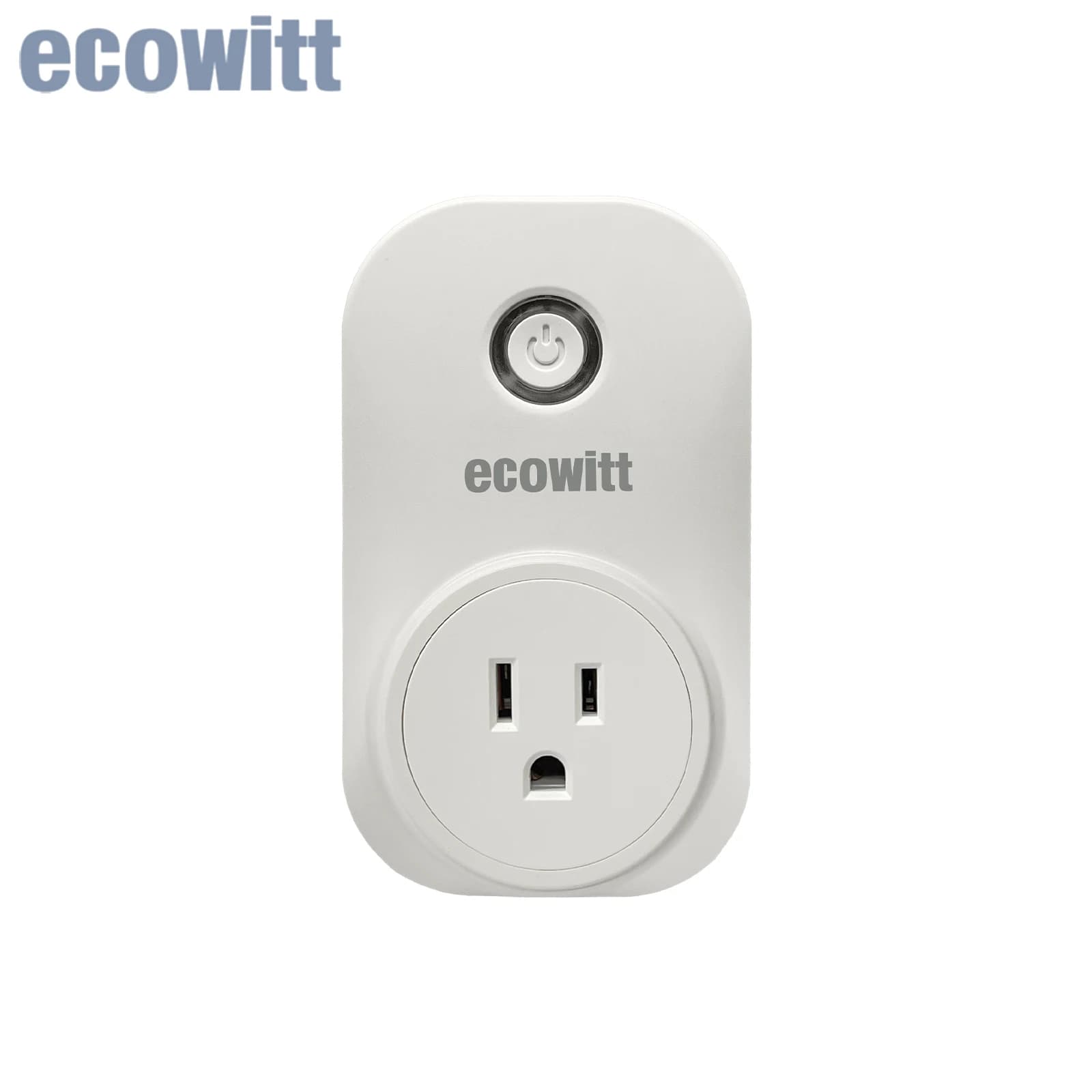 Ecowitt AC1100 IoT Smart Plug Smart Home WiFi Outlet Works with Ecowitt App, Hub Required, Remote Control Smart Living