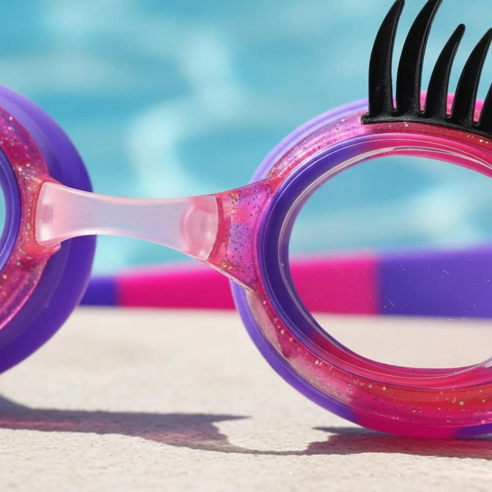 Swimwear for children with clear visuals, water goggles for children, swimming glasses for children with flexible nasal bridge for the beach