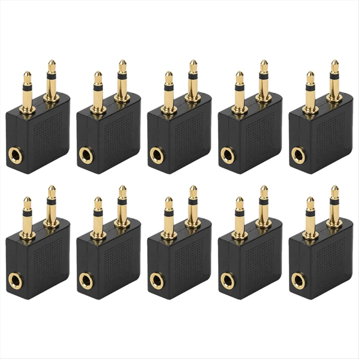 M52K_10Pcs Adattatore convertitore per cuffie con spina da 3,5 mm per auricolari da viaggio