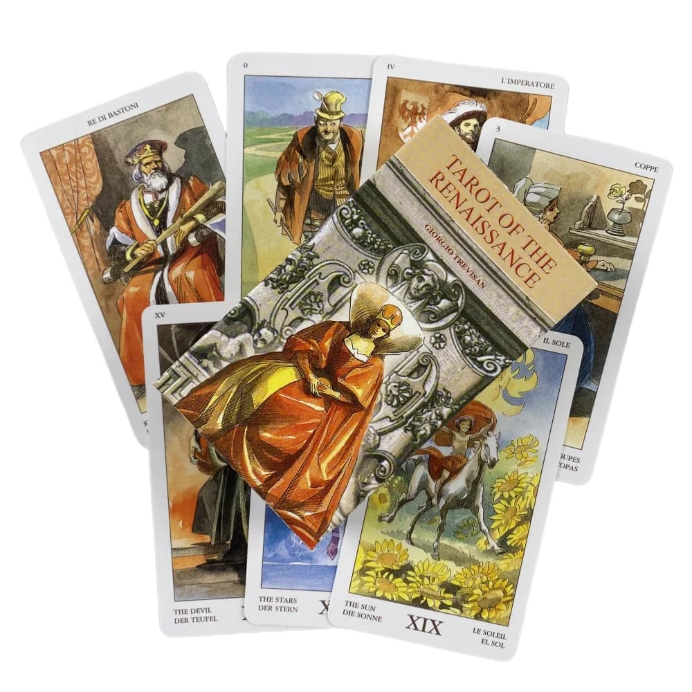 Tarocchi del rinascimentale Carte Divinazione Mazzo Versioni inglesi Edizione Oracle Gioco da tavolo per la festa