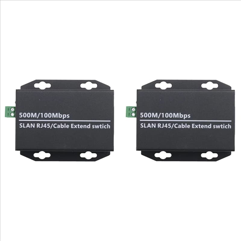 GROCE-2 pezzi Estensore IP Ethernet su kit di rete HD coassiale Estensore di trasmissione cavo coassiale Eoc per telecamere CCTV di sicurezza(A)