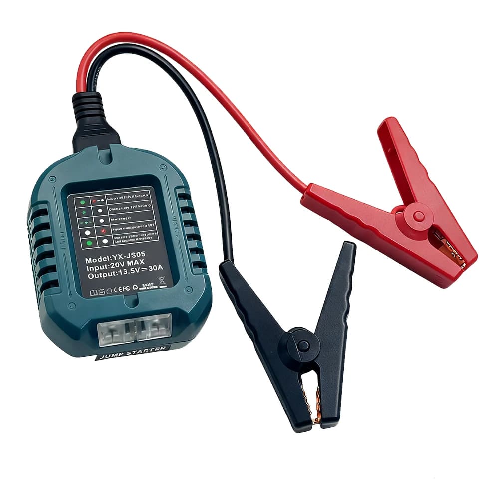Adattatore per avviamento di emergenza per auto per Makita 18V BL1830 Batteria al litio Booster Cavo per auto Alimentazione di emergenza con clip Accessori auto