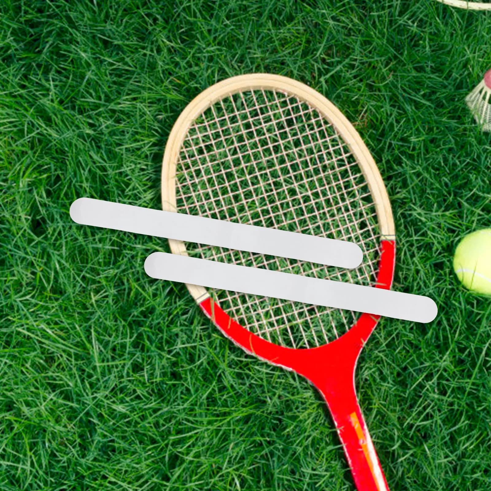 2 Pezzi Nastro Protettivo Premium in TPU per Racchette da Tennis, Trasparente, Rimovibile, Anti-Graffio, Resistente alle Intemperie