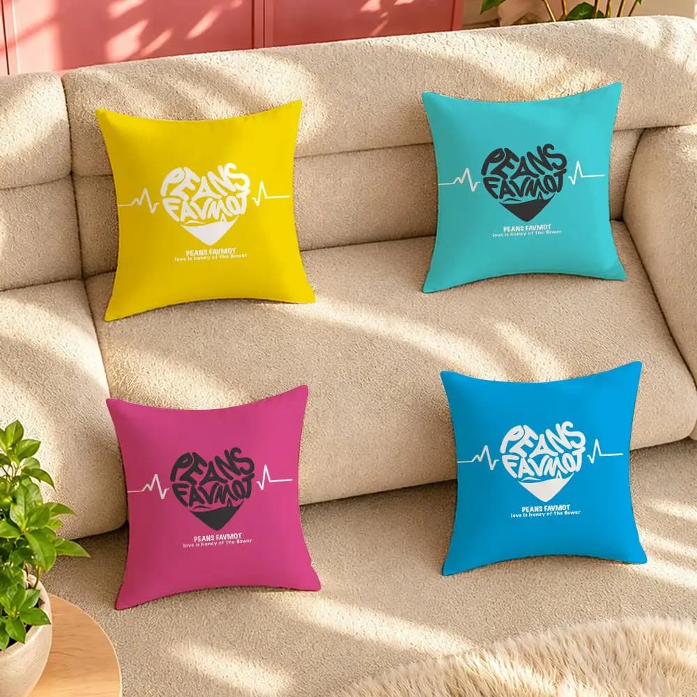 INS Creative love letters Cushion Cover Pillow Cover Decorative Throw Couch Home Decor for Living Room Sofa