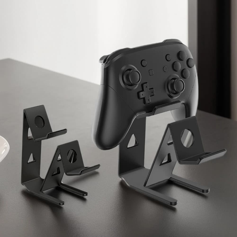 Supporto per rack per gamepad Supporto da tavolo salvaspazio Supporto per controller di gioco doppio per accessori di gioco Switch/PS5/PS4/Xbox