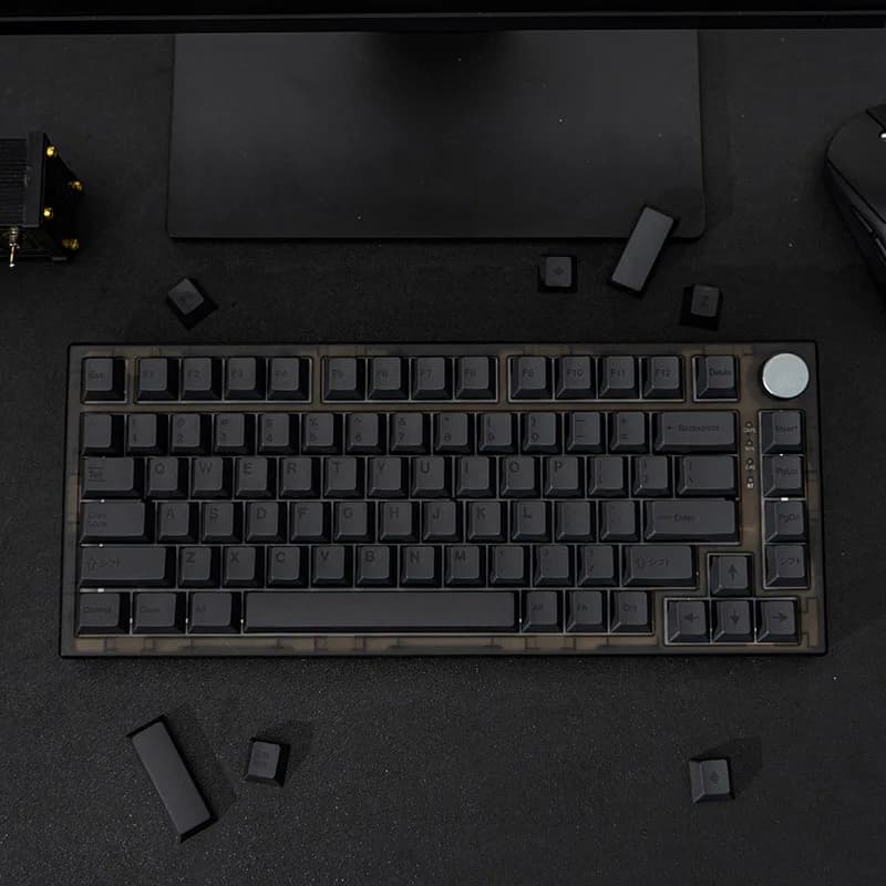 144 tasti GMK Clones Dark Keycaps Minimall Nero PBT Dye Sub KeyCap Cherry Profilo per tastiera meccanica 68 980 75 87 Layouts