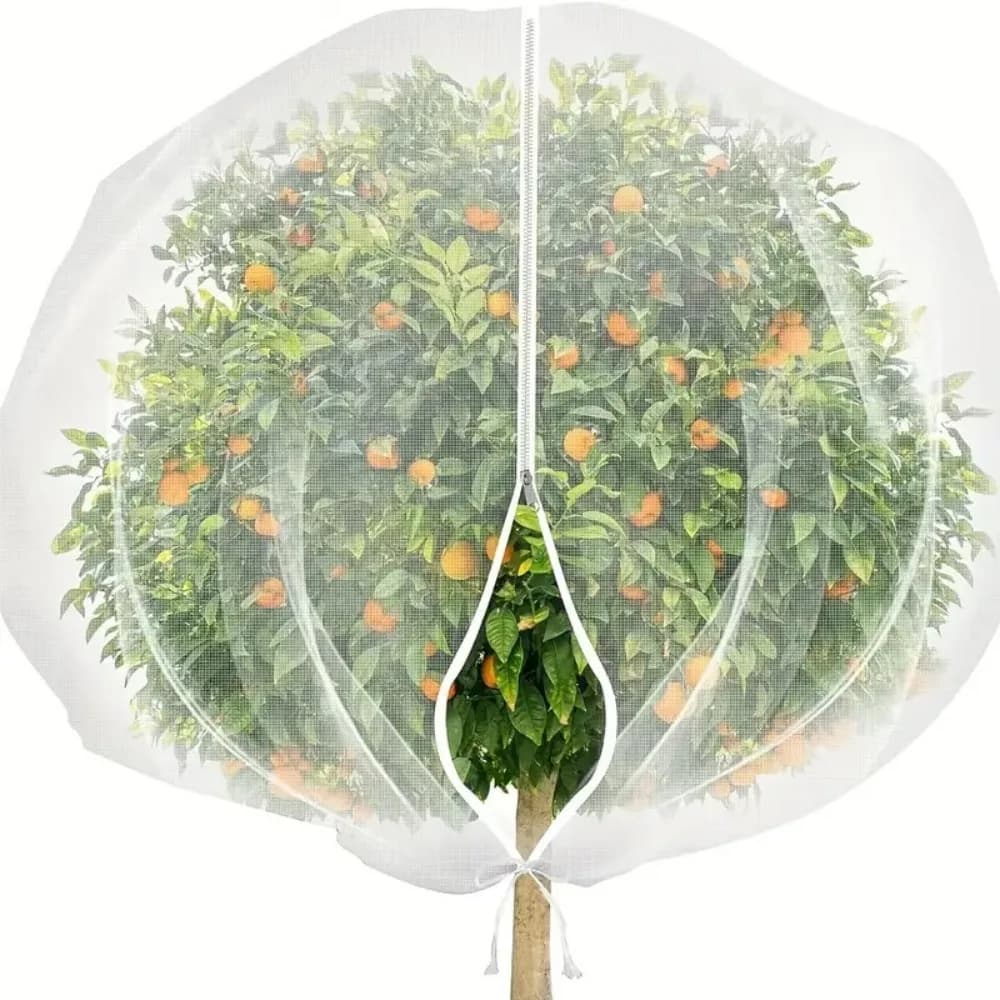 Zip Drawstring Plant Insect Screen Cover Pest Control Plant Protection Fruit Tree Protective Netting Lightweight Mesh