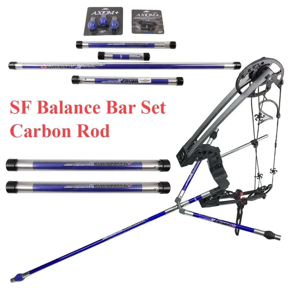 Stabilizzatore in carbonio per tiro con l'arco 30" 12" 5" Balance Bar 40 ° V-bar 3 pezzi smorzatore di peso arco competizione bersaglio caccia all'aperto tiro