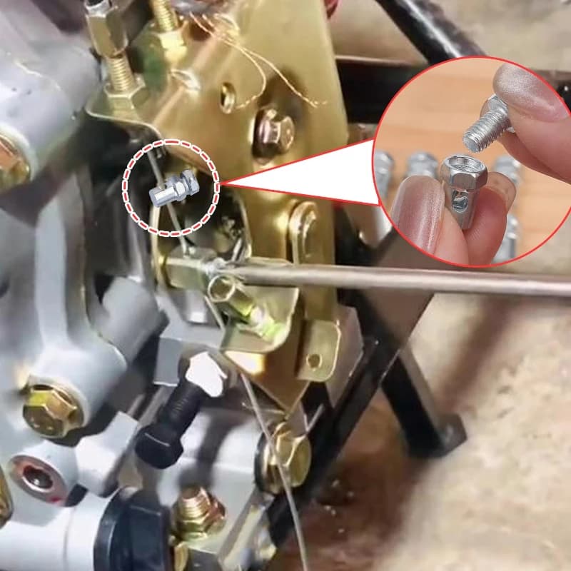 Fermo per cavo, regolatore universale per filo acceleratore e freno, per moto, scooter, ATV, mini bike - Ricambio