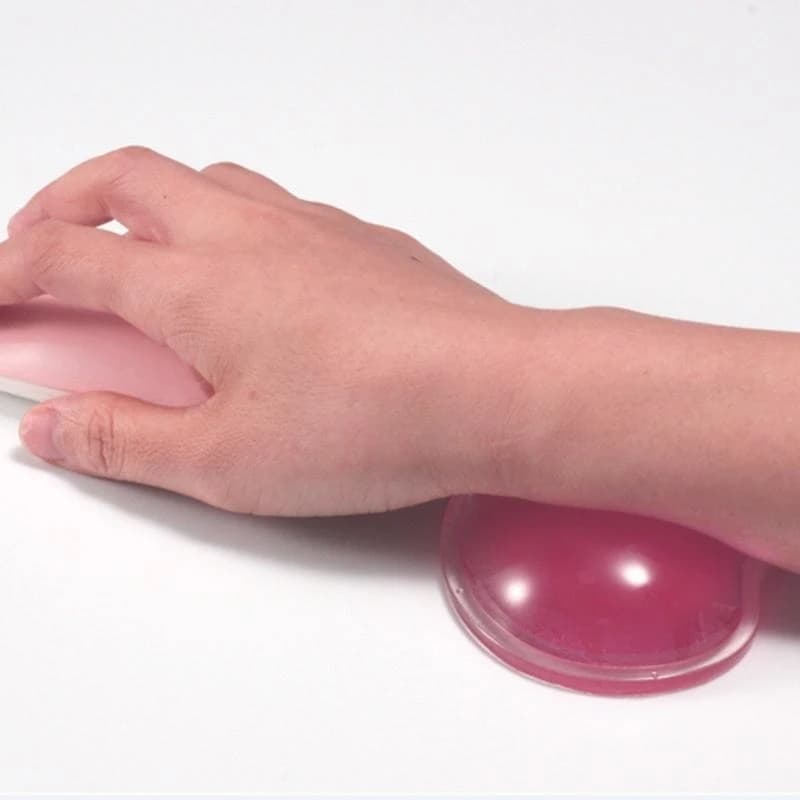 Pad polso per computer a forma cuore in silicone Posti da gel comfort ondulato 3d