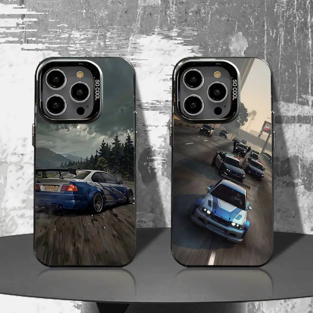 N-Need for S-Speed Phone Case For iPhone 16,15,14,13,12,11,Pro,XS,Max,Plus,Mini,SE4,E Black Matte Shockproof Cover