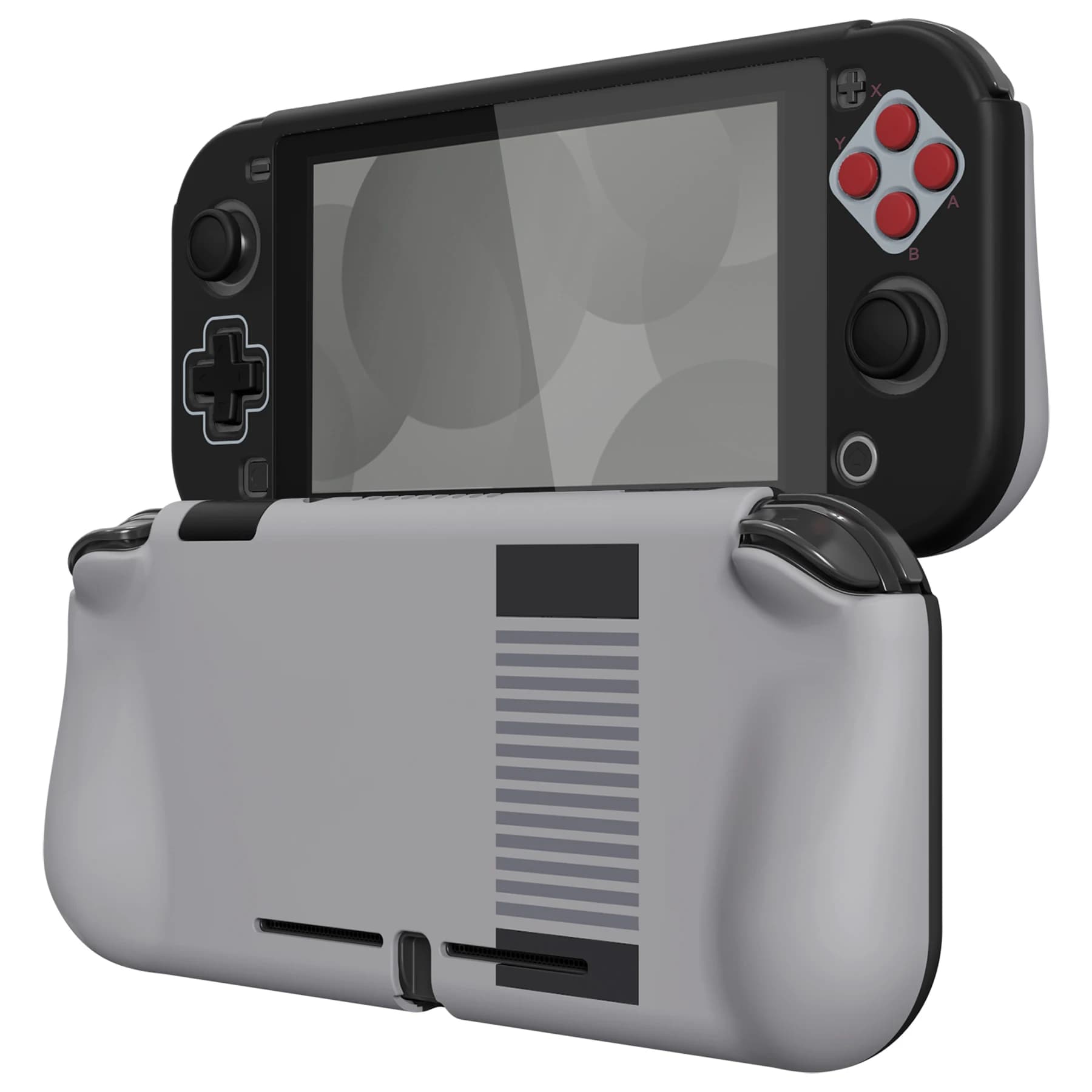 PlayVital ZealProtect custodia protettiva ergonomica per Nintendo Switch Lite con protezione dello schermo e impugnature per il pollice-Classics NES Style
