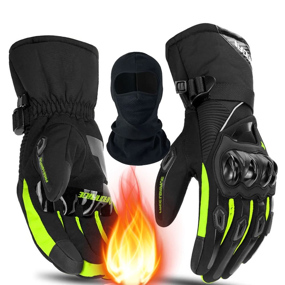 Winter Motorcycle Gloves Waterproof Guantes Moto Warm Men Full Finger Moto Gloves Touch Screen Guantes Motorbike Riding Gloves