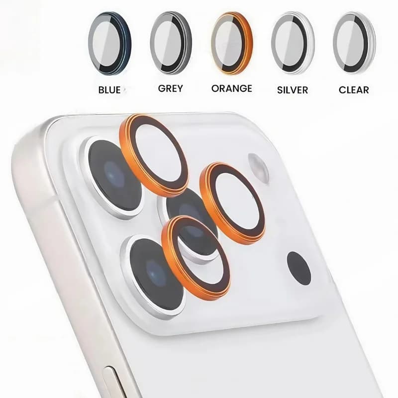 Protezione Lente in Metallo 3D per iPhone 17 Pro 17 Pro Max 17 Air, Anello Protettivo in Lega per Fotocamera Posteriore per iPhone 16 Pro 16 Pro Max