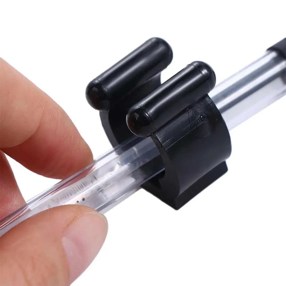 Organizzatore da parete nero per canne da pesca e stecche da biliardo, con clip per stecche da biliardo e clip per canne da pesca