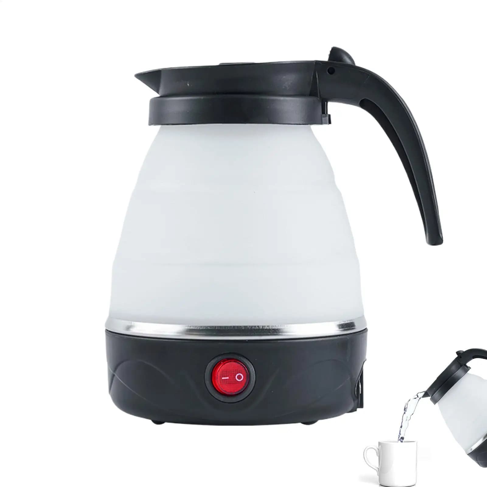 Electric kettle Folding 600ml, Electric teapot for Dormitory, Camping, Travel, Home, Office, Kitchen, Dining room