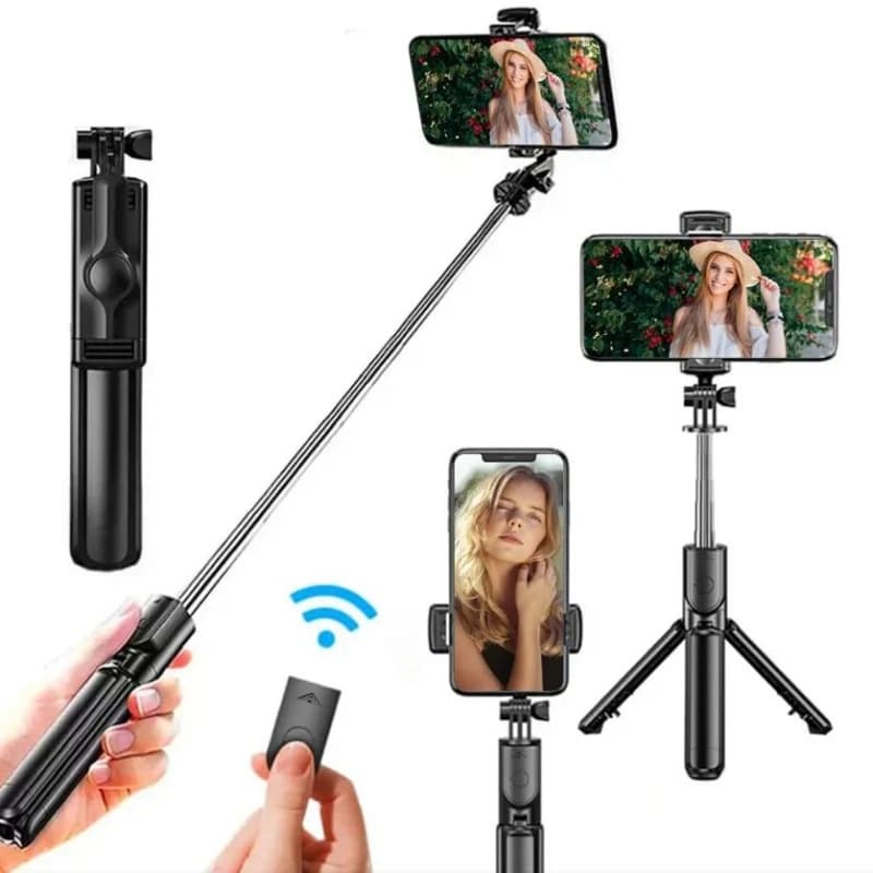 Treppiede per selfie stick wireless Treppiede estensibile remoto Bluetooth per telefono cellulare iPhone Tiktok Streaming live