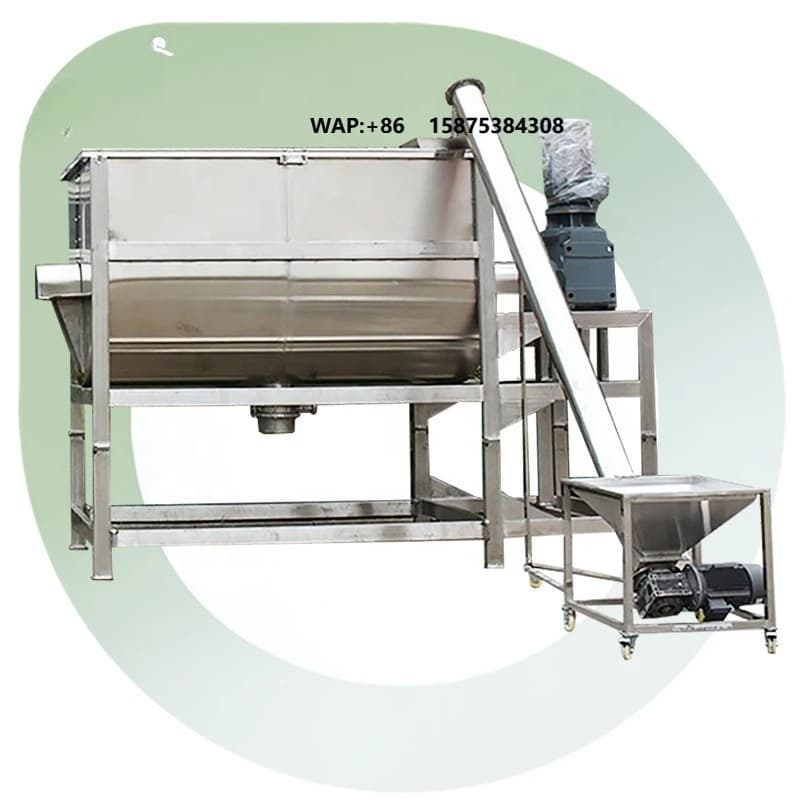 2 Ton 200l 200l Horizontal Ploughshare Feed Granuals Screw Belt Mix Machine Ribbon Blender Powder Mixer V700