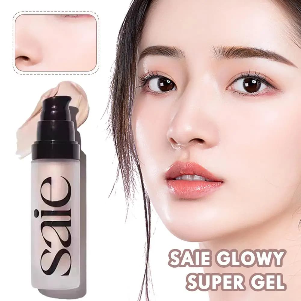 Saie Glowy Super Gel Evidenziatore Starglow Trucco viso stereoscopico naturale Fard liquido Migliora lustro naturale Trucco morbido