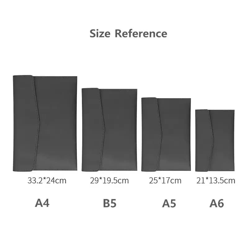 Cartella Portadocumenti in Pelle A4 B5 A5 A6, Borsa per Documenti, Valigetta Elegante, Portadocumenti per Contratti e Fatture, Forniture per Ufficio e Scuola