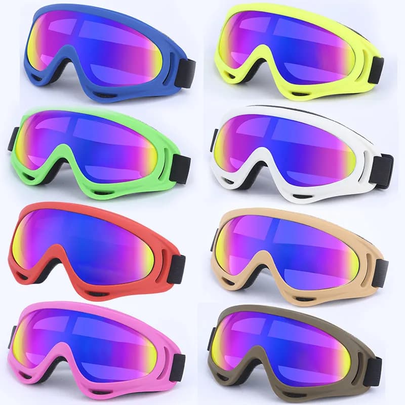 Premium Durable X400 Tactical Motorcycle Off Road Riding Goggles Windproof Sandproof Impactproof Ski Outdoor Sports UV Protectio