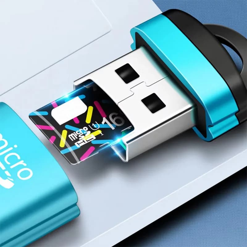 Lettore di schede Micro SD USB Scrittore di schede TF a catena Mini Estendi memoria Dongle Adattatore per altoparlante per auto Computer portatile Convertitore di riproduzione musicale