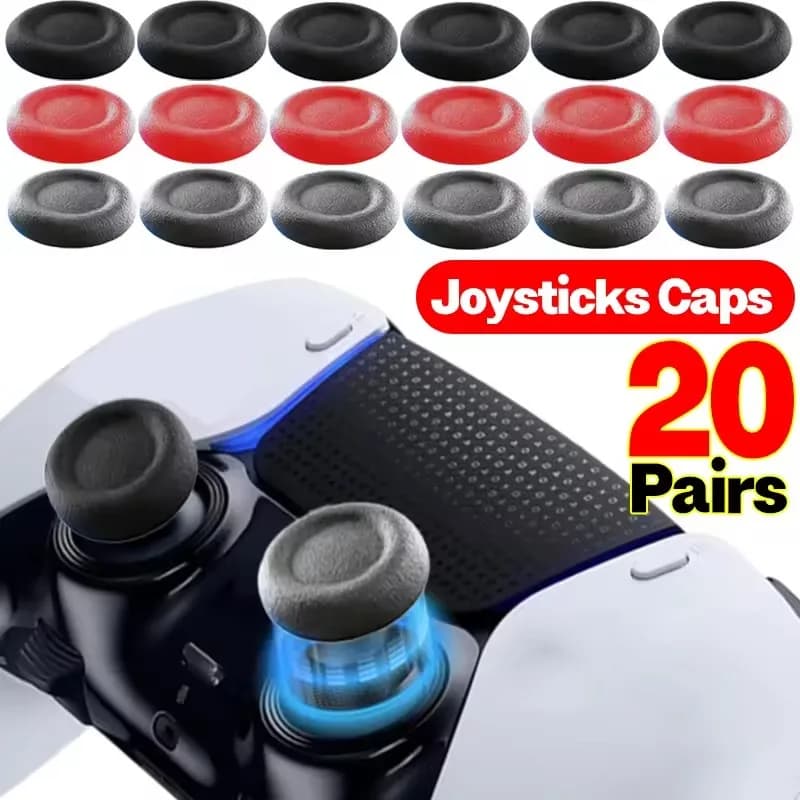 Replacement Joystick Grip Caps for PS5/PS4/Xbox Series/8BitDo Controller Anti-Slip Thumbstick Replacement Analog Stick Caps