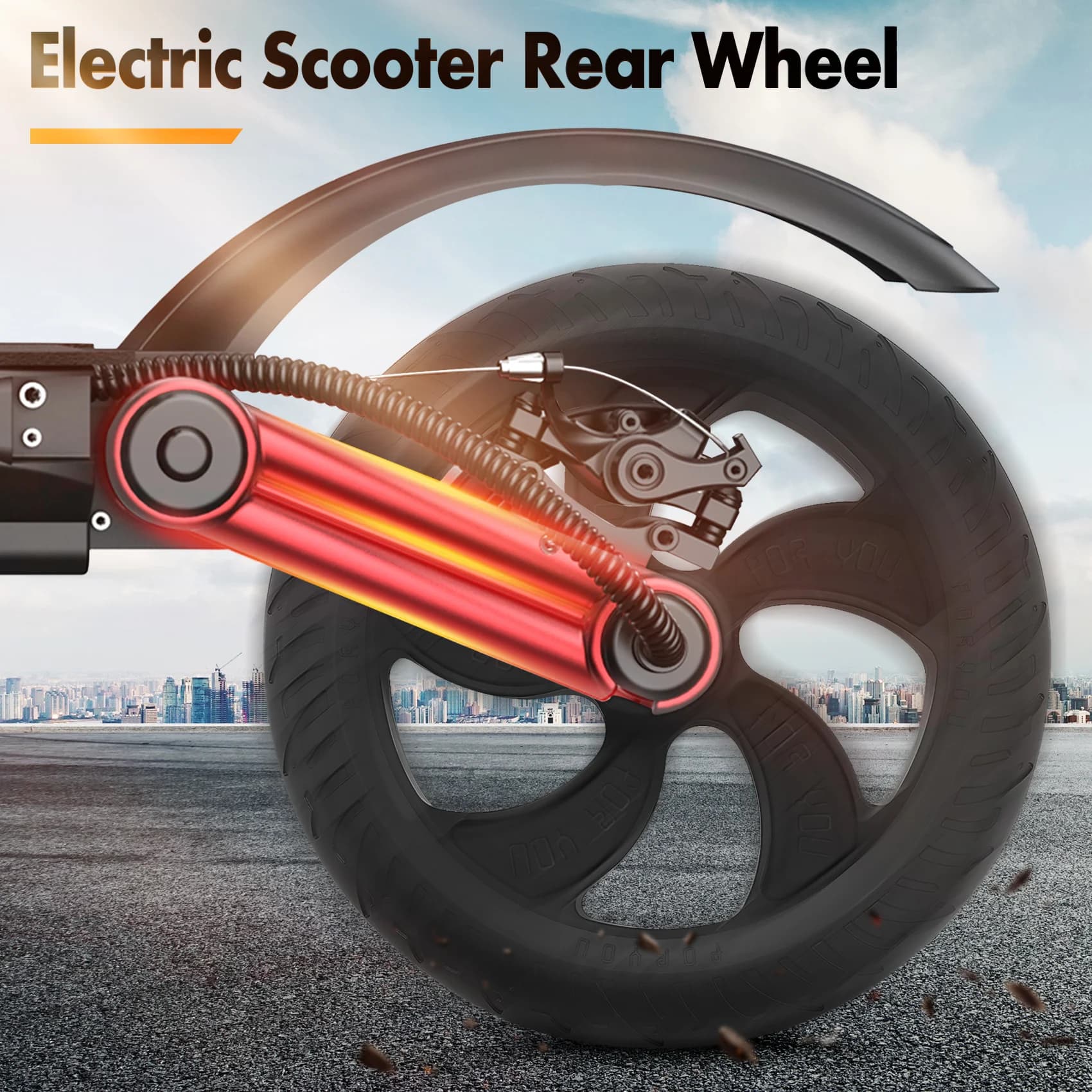 Nuovo Arrivo Sostituzione Ruota Posteriore Per Kugoo S1 S2 S3 Scooter Elettrico Mozzo Posteriore E Pneumatici Pezzi di Ricambio Accessori