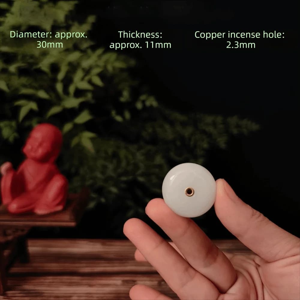 Imitation Jade Mini Incense Stick Holder Meditation Space Minimalist Zen Incense Burner Handmade Home Ornament