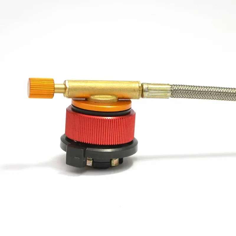 1Pc Gas Stove Converter Burner Link Head Aluminium Tank Adapter For Camping Propane Fill