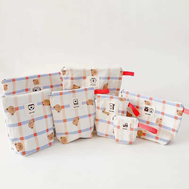 Borsa impermeabile per pannolini per bambini 7 pezzi/set Scuola materna Abbigliamento per bambini Pannolini Organizzatore Borsa per medicinali Bento per riporre i servizi igienici
