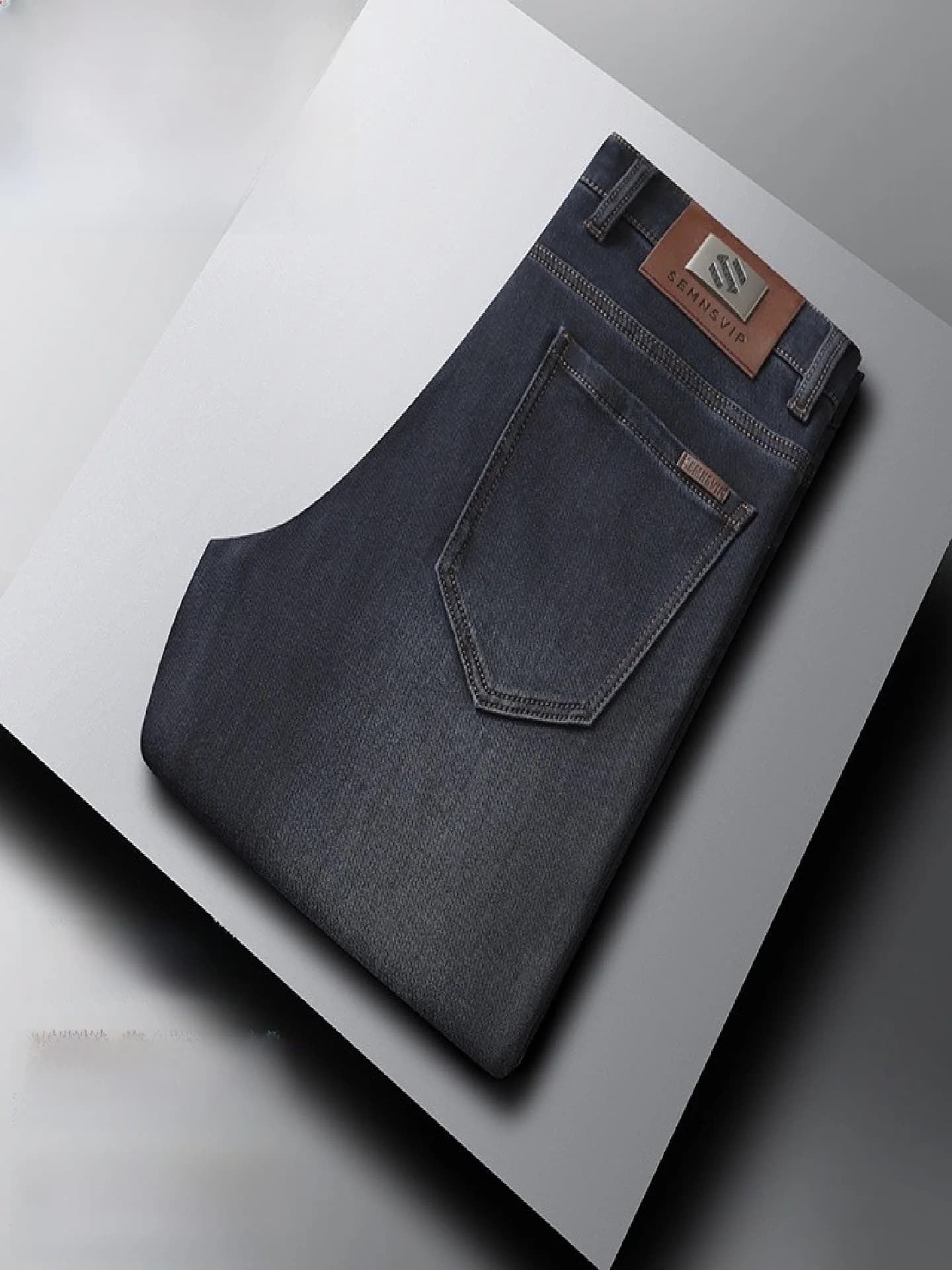 Busin Casual Men's Straight Leg Jeans Woodpeer Design Premium Lightweight Four Seasons Collection Sli Slim Fit
