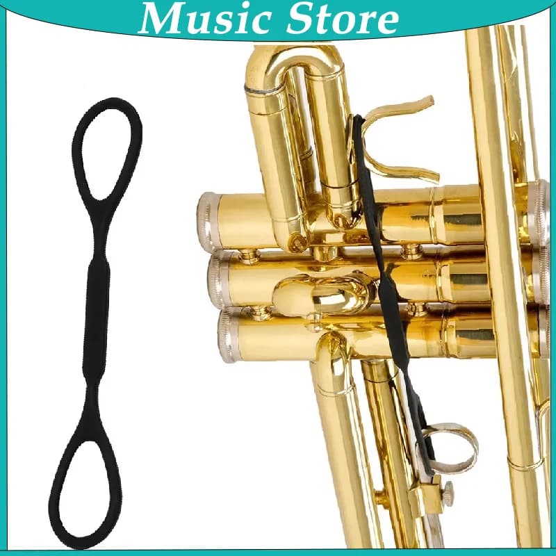 Pack of 2 musical instruments trumpet rope towing diaphonic Silicone black to pull rope parts and accessories for brass instruments