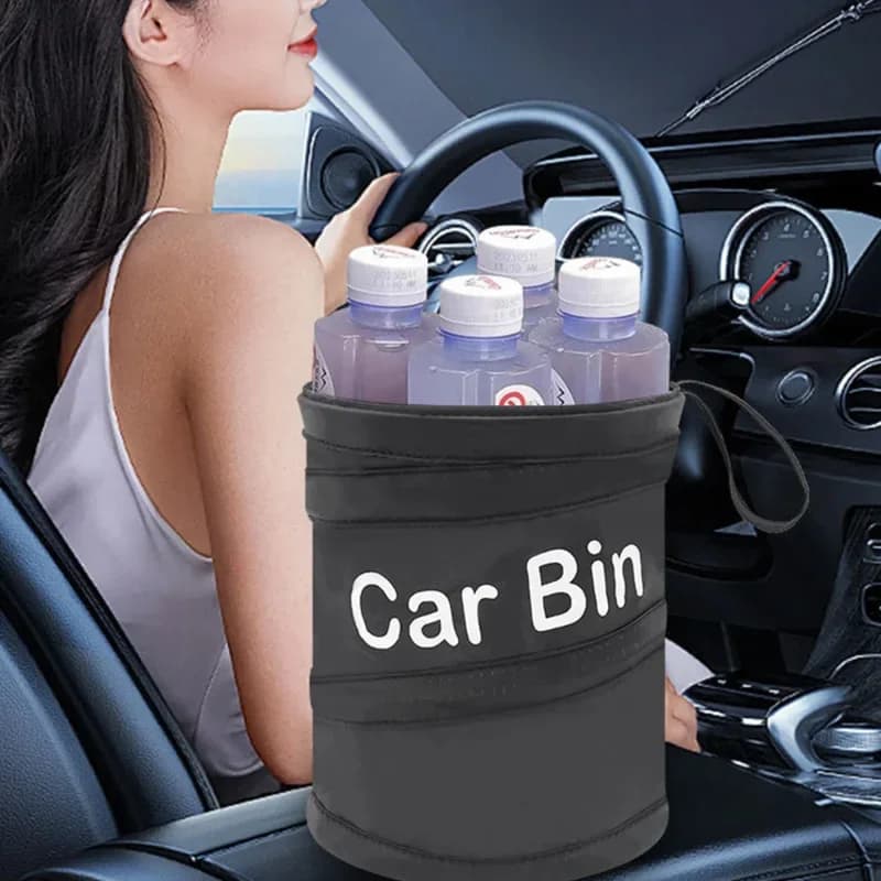 1 pz Nuovo Cestino Pieghevole per Auto, Contenitore per Rifiuti con Sacchetto per Spazzatura, Bidone per Rifiuti a Prova di Perdite per Borsa Termica Auto, Sacchetto per Spazzatura, Cestino per Rifiuti