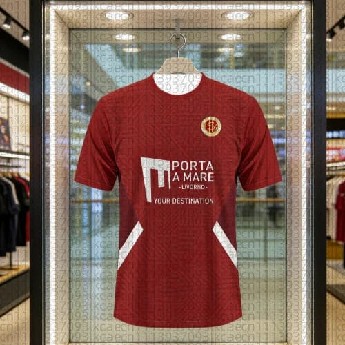 Maglia da Calcio 2026 AS Livorno Kit Casa Stampa 3D T-Shirt Athleisure per Adulti Abbigliamento Estivo Famiglia Asciugatura Rapida Morbido Leggero da Spiaggia