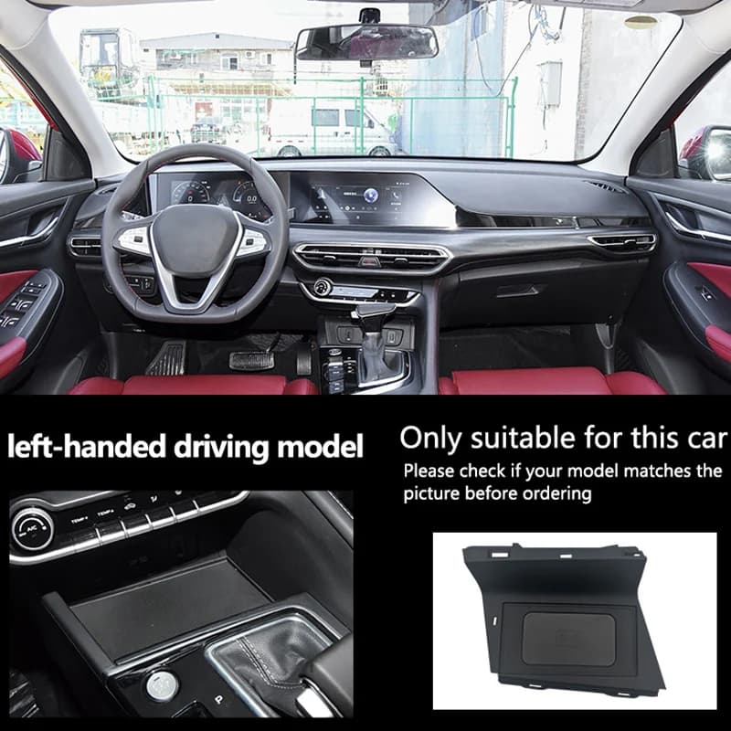 Car Wireless Charger for Changan Eado 2019-2020 Center Console Smart Q-I/Magnetic Version Onboard Fast Charging Pad Phone Holder