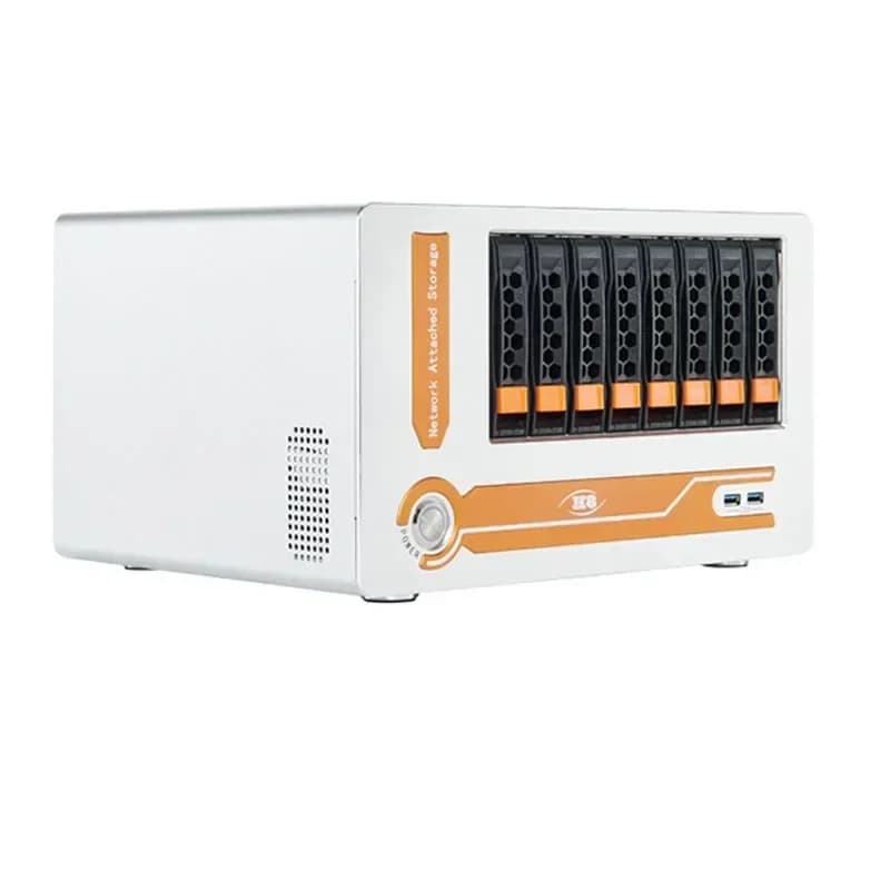 per mini server a 8 alloggiamenti della serie Nas Chassis Hot Plug Archiviazione dati di rete Apparecchiatura di controllo industriale