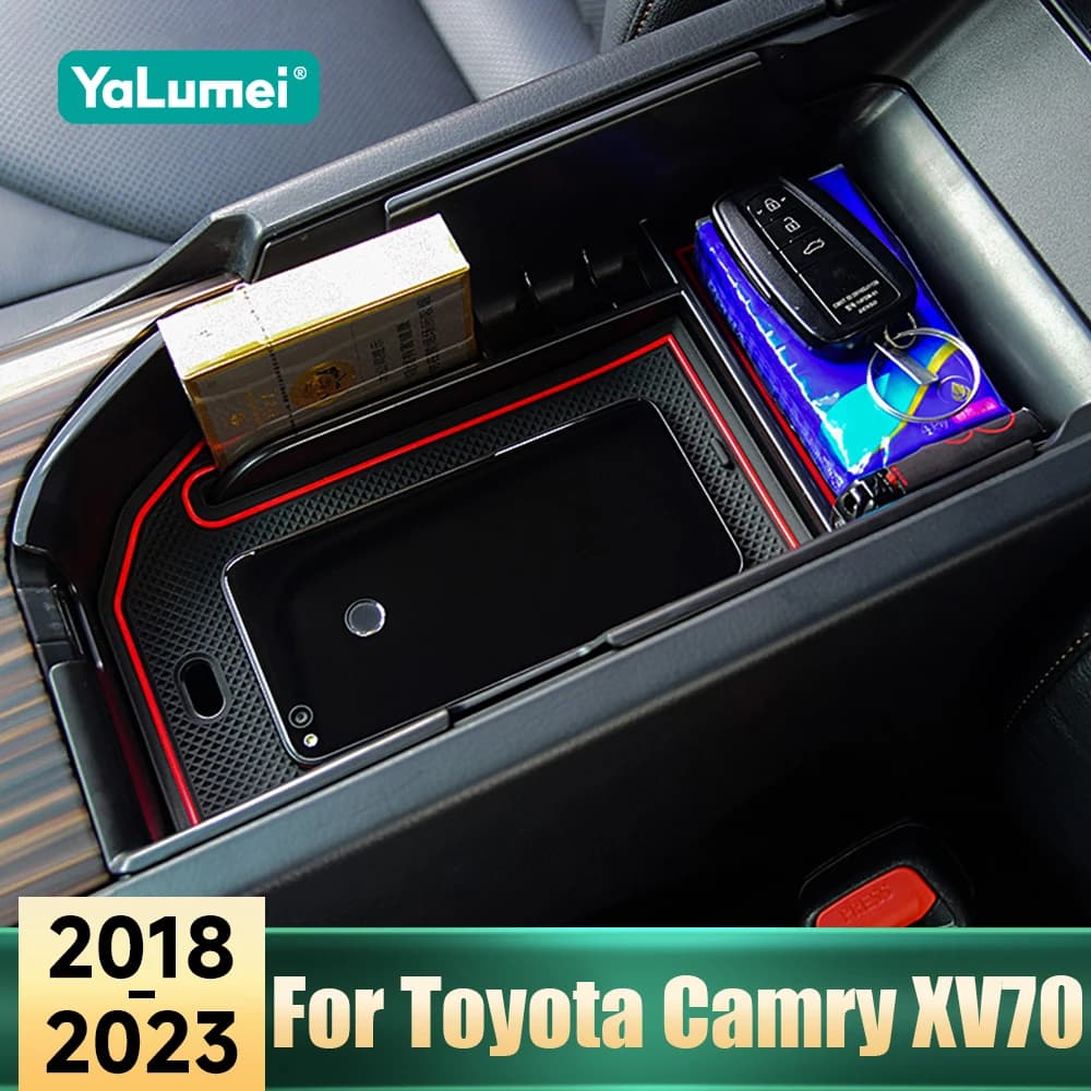 Accessori Interni per Toyota Camry XV70 70 2018 2019 2020 2021 2022 2023 Contenitore Portaoggetti per Bracciolo Centrale Auto