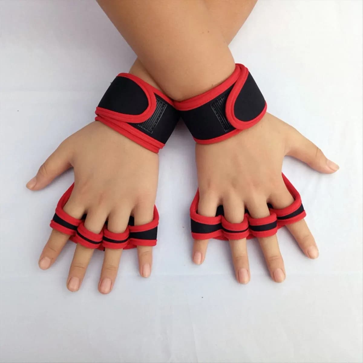 ONGE L Sports Gloves for Men Women Fitness Body Building Body Weight Lift Wrist Gloves for Gym Black B