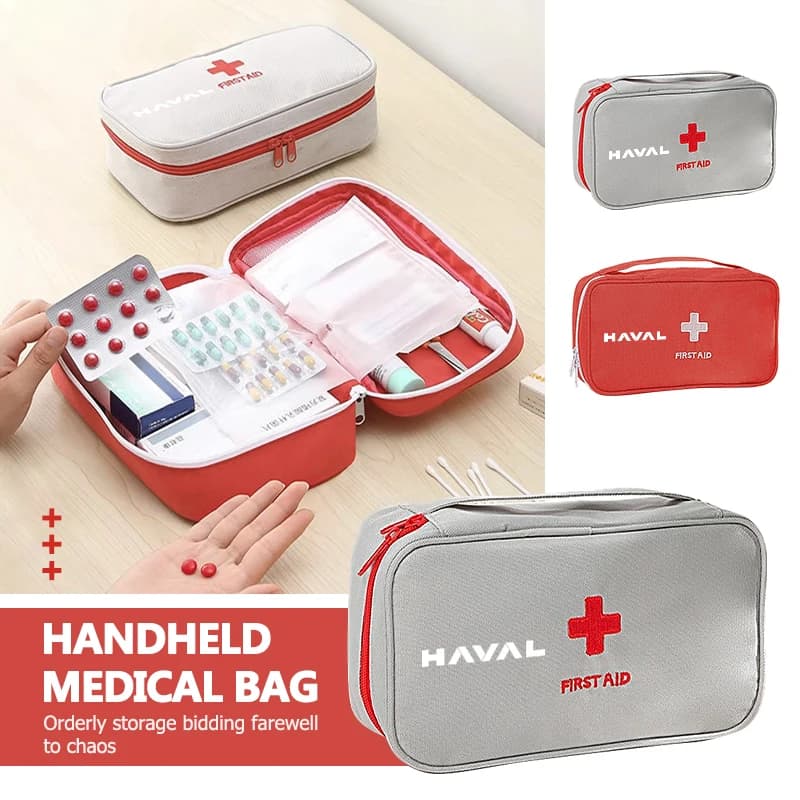 For Haval Portable Car Medical Storage Bag Emergency Medicine Package Travel Accessories H6 Dargo M6 H9 H6S F7 F7X Jolion X DOG