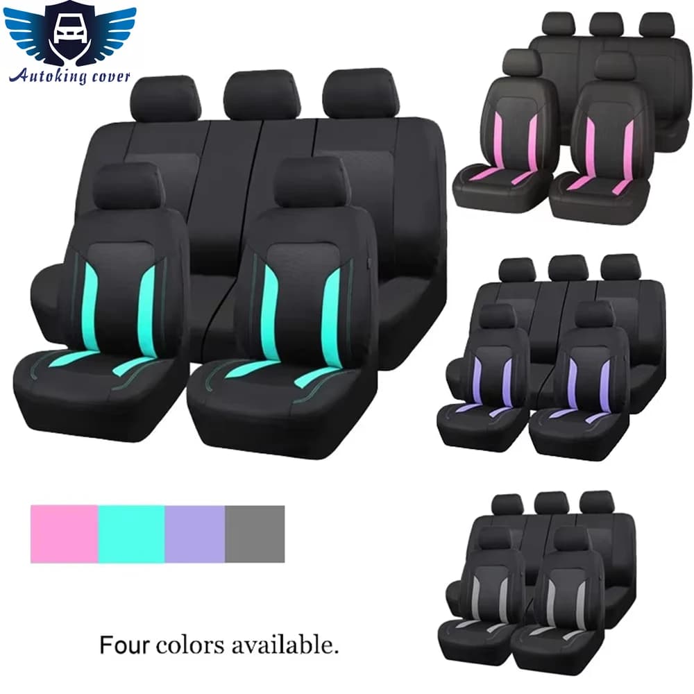 Universal Network Car Seat Cover Set Car Accessories Unisex Interior suitable for most SUV car vans with airbag compatible