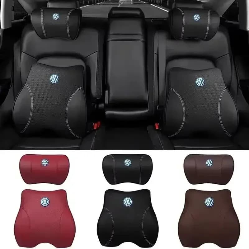 Cuscino Poggiatesta e Lombare per Auto 2025, per Volkswagen Golf, Passat, Jetta, Beetle, Tiguan, Scirocco, Touran, Sagitar