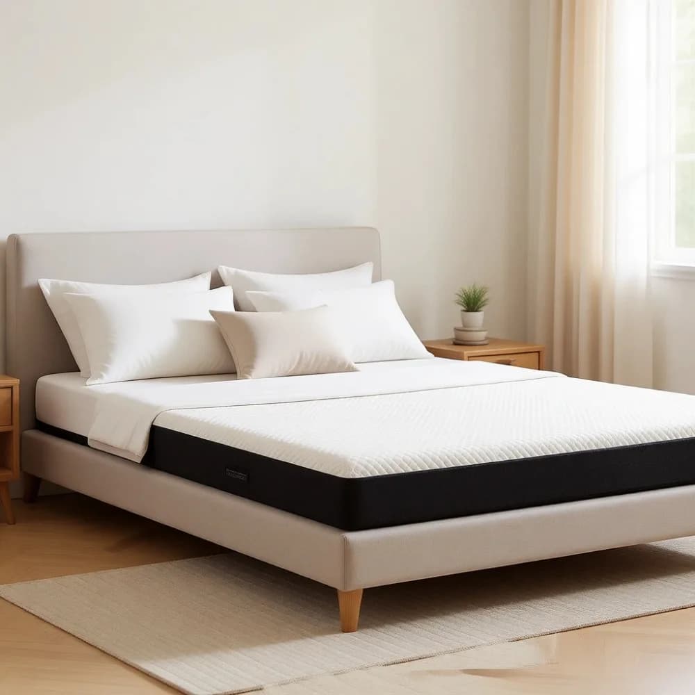 Materasso Pieghevole in Memory Foam, Letto Portatile da Pavimento con Rivestimento Lavabile, Certificato CertiPUR-US per Viaggi, Yoga e Ospiti
