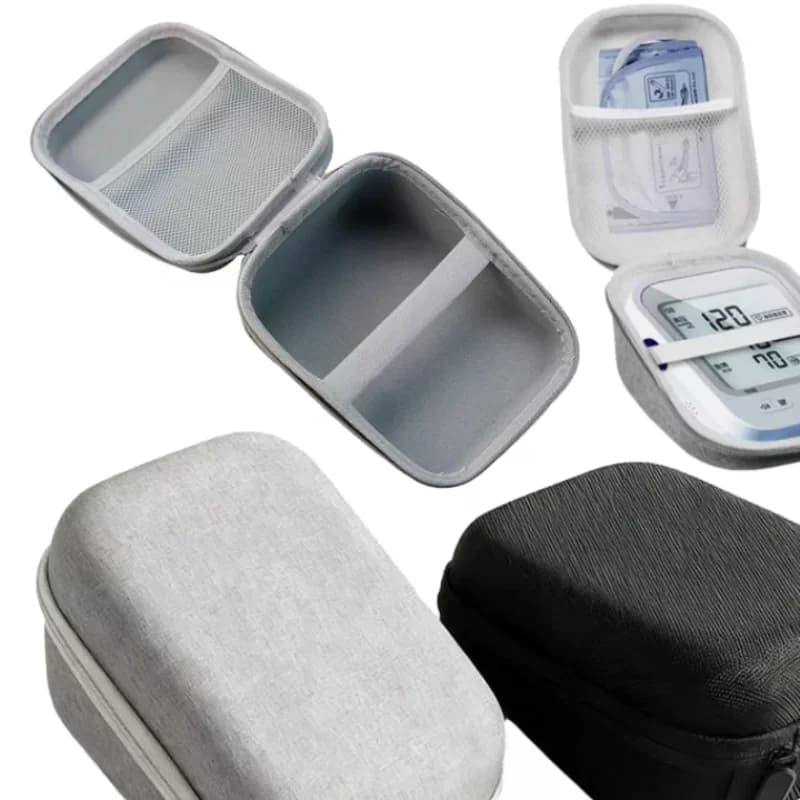 Hard Case For Blood Pressure Monitor With Cuff Portable Travel Carrying Protective Bag Shockproof Storage Case