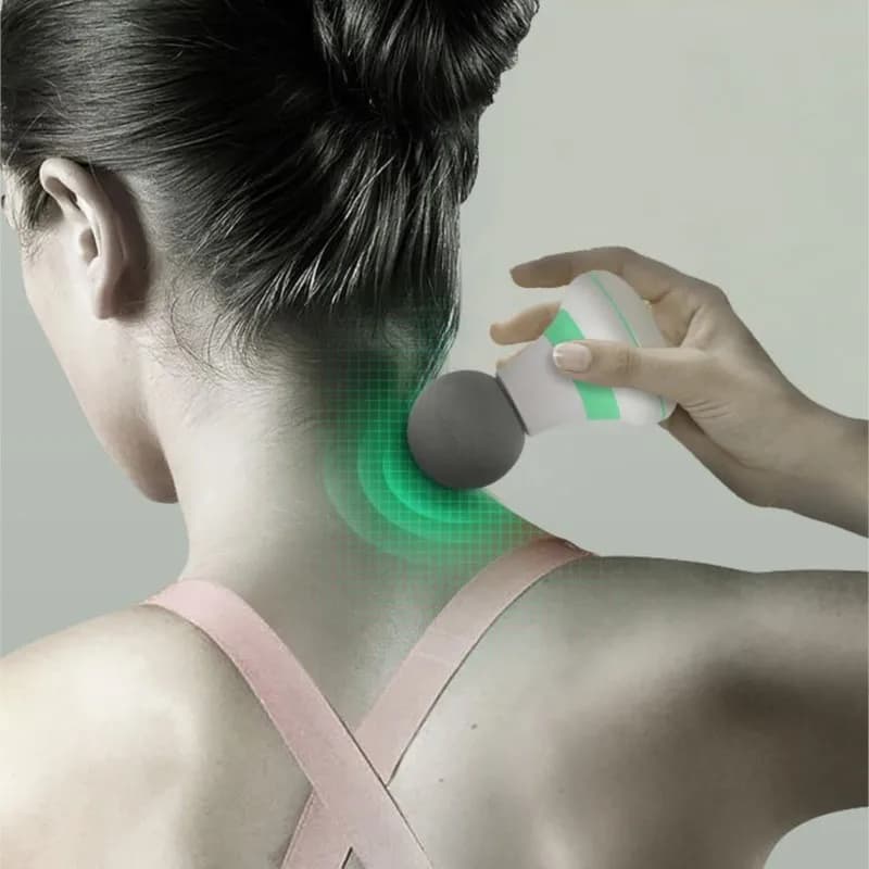 Body massager fashionable gun vibration at 6 levels variable frequency muscle massager pain relief portable silent electric massager