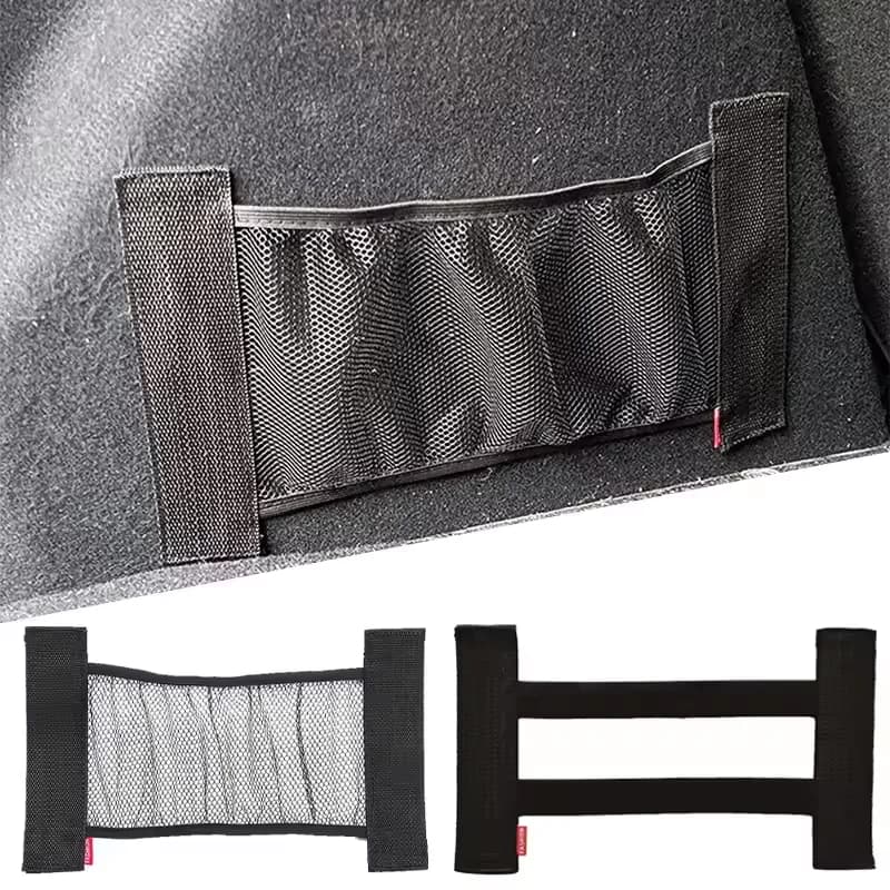 Cinghie Elastiche per Fissaggio Bagagli Auto, Organizer Interno Auto, Rete Portaoggetti per Estintore, Borsa di Fissaggio per Sedile Posteriore, Accessori Auto