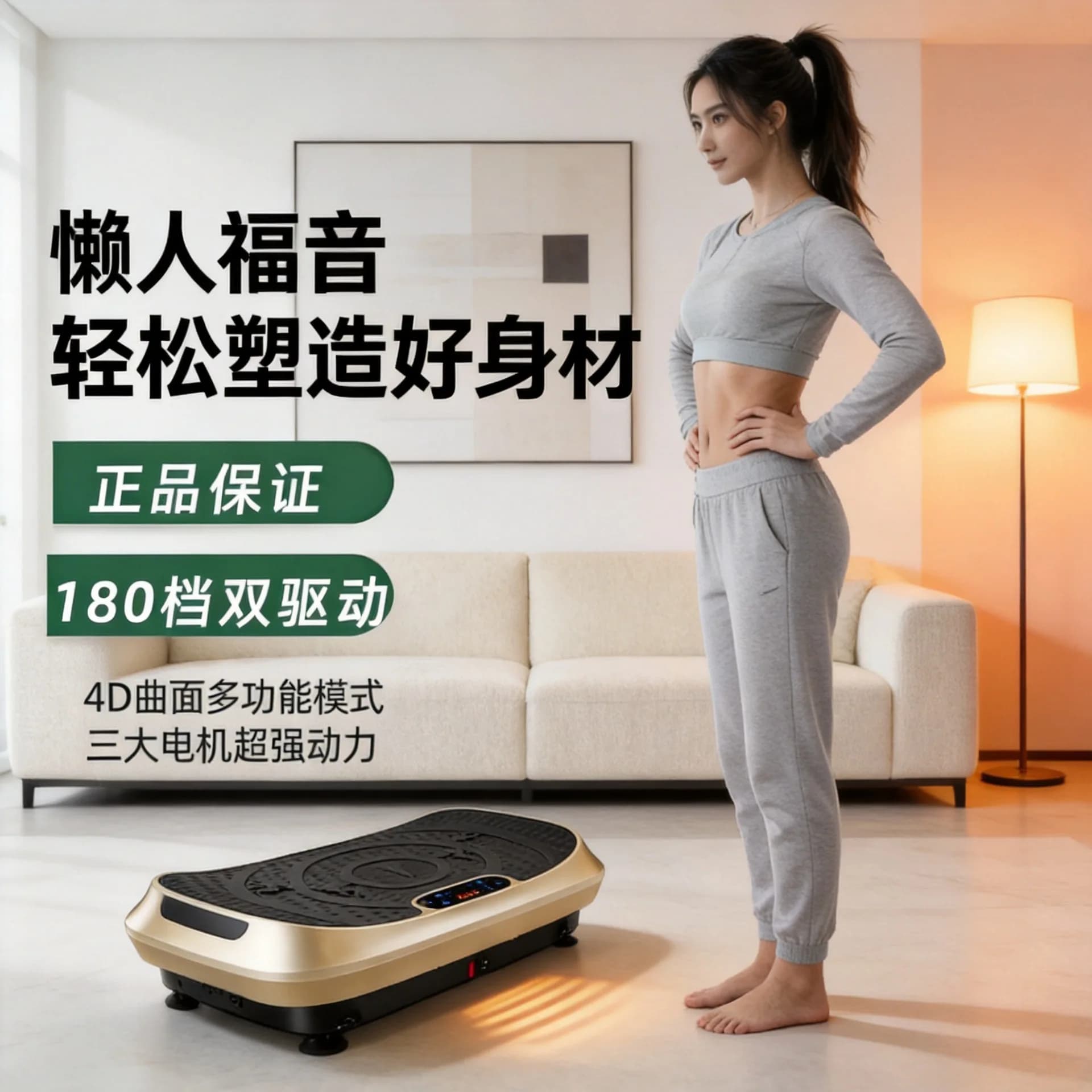 New 4D Magic Crazy Fit Massager Vibrant Platform, 4D Vibrant Plate for Fat Loss and Weight