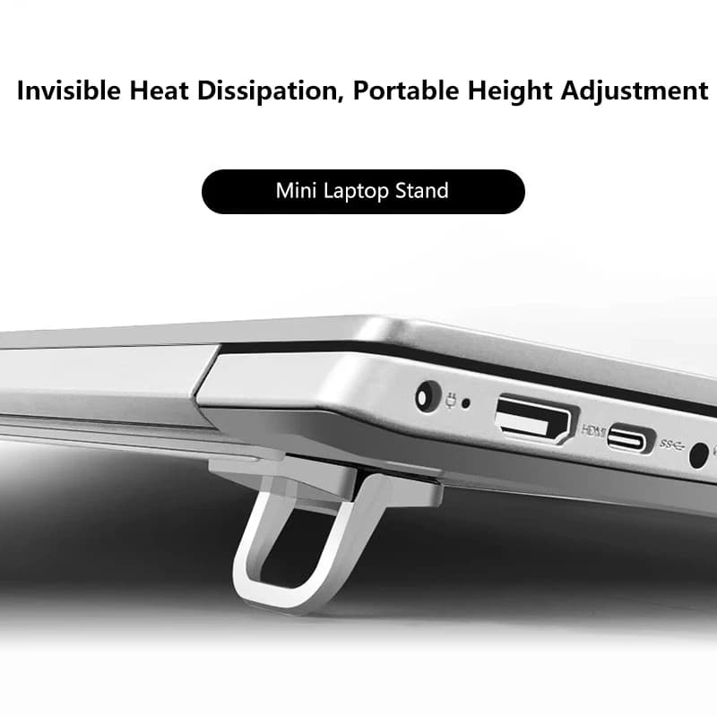 Supporto Portatile Mini per Laptop, Compatibile con Macbook, Huawei, Samsung, Xiaomi, Dell, ASUS, HP, Toshiba, Supporto per Tastiera